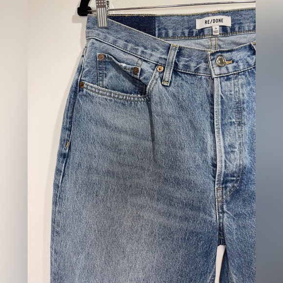 RE/DONE Jeans Women’s Size 29 Originals 90s Comfy Jean in Sunfaded Destroy - Picture 6 of 14